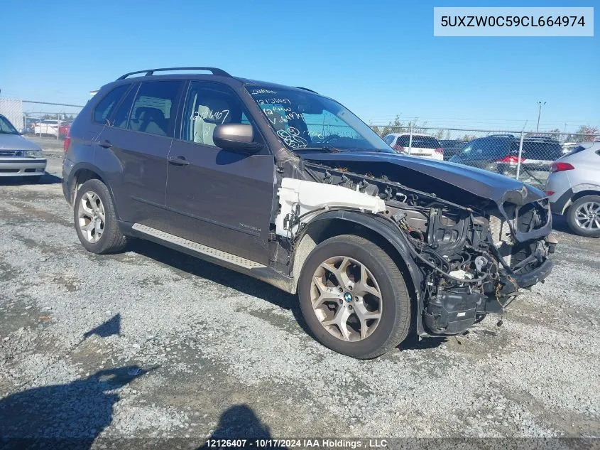 2012 BMW X5 VIN: 5UXZW0C59CL664974 Lot: 12126407