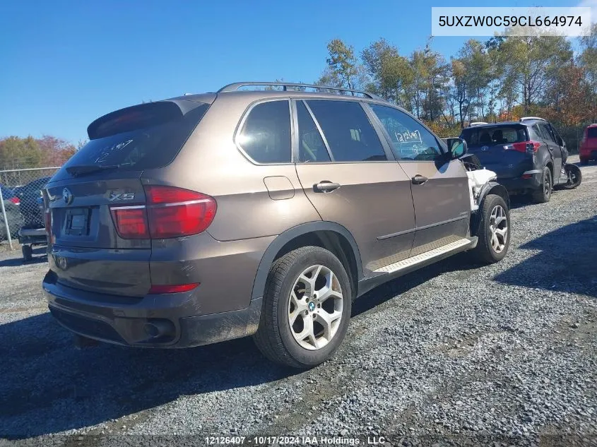 2012 BMW X5 VIN: 5UXZW0C59CL664974 Lot: 12126407