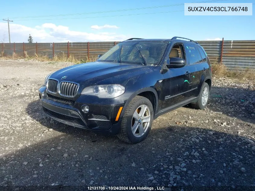 2012 BMW X5 VIN: 5UXZV4C53CL766748 Lot: 12131708