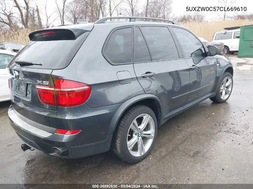 2012 BMW X5 xDrive35D VIN: 5UXZW0C57CL669610 Lot: 38892630