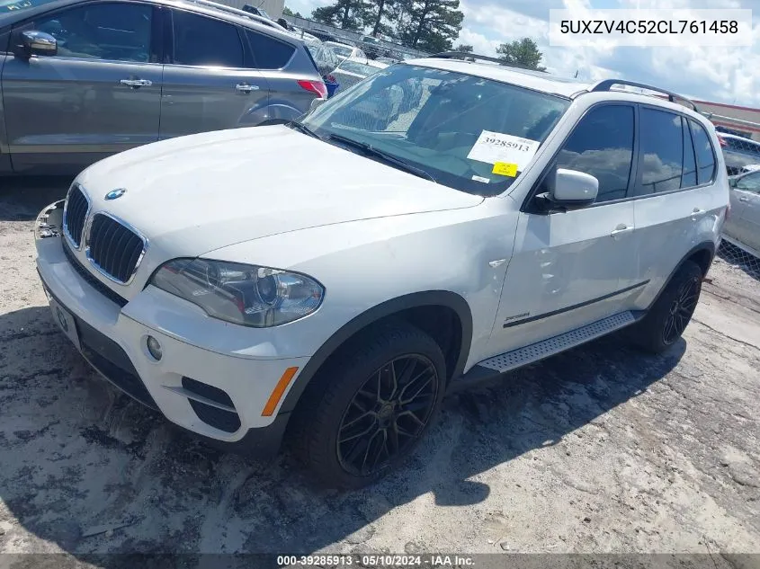 2012 BMW X5 xDrive35I/xDrive35I Premium/xDrive35I Sport Activity VIN: 5UXZV4C52CL761458 Lot: 39285913