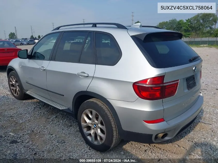 2012 BMW X5 xDrive35I/xDrive35I Premium/xDrive35I Sport Activity VIN: 5UXZV4C5XCL758064 Lot: 39885109