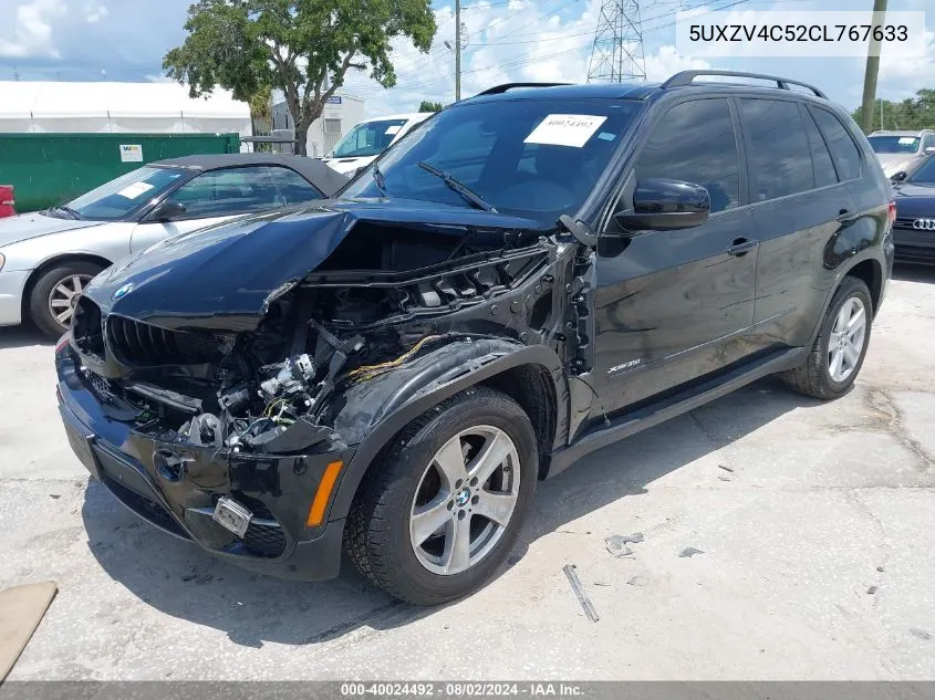 2012 BMW X5 xDrive35I/xDrive35I Premium/xDrive35I Sport Activity VIN: 5UXZV4C52CL767633 Lot: 40024492