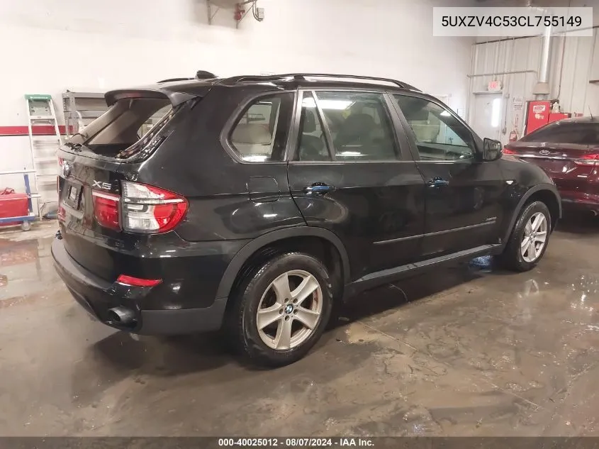 5UXZV4C53CL755149 2012 BMW X5 xDrive35I/xDrive35I Premium/xDrive35I Sport Activity