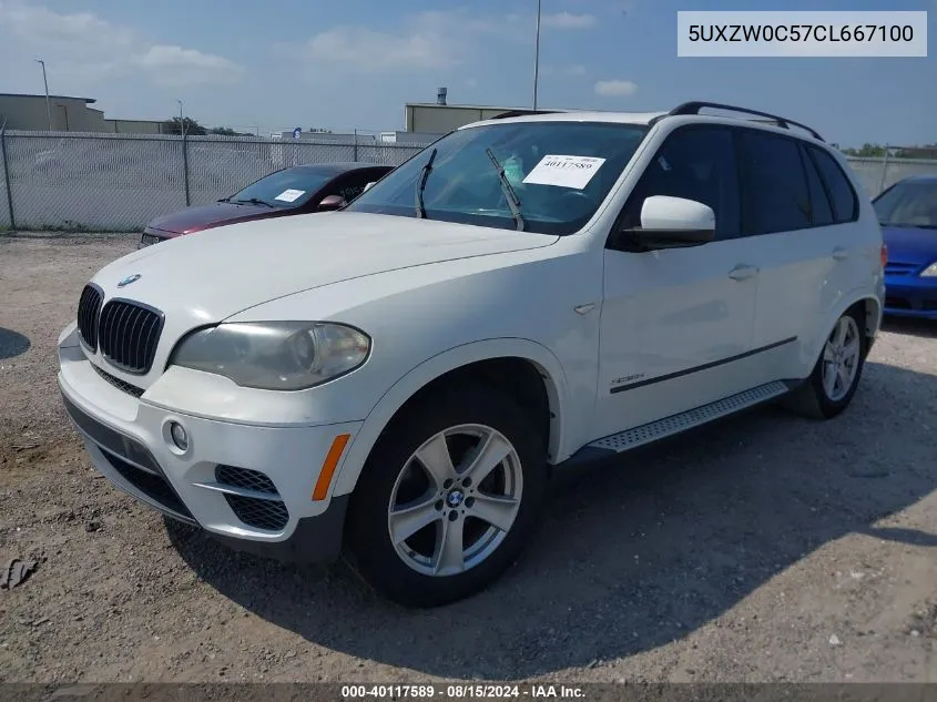 2012 BMW X5 xDrive35D VIN: 5UXZW0C57CL667100 Lot: 40117589