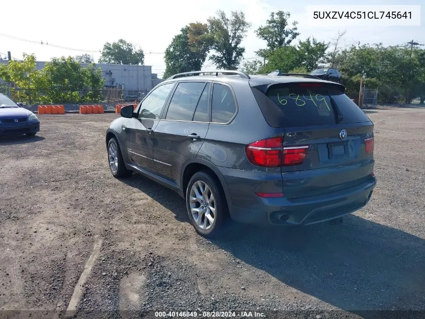 2012 BMW X5 xDrive35I/xDrive35I Premium/xDrive35I Sport Activity VIN: 5UXZV4C51CL745641 Lot: 40146849