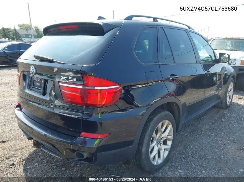 2012 BMW X5 xDrive35I/xDrive35I Premium/xDrive35I Sport Activity VIN: 5UXZV4C57CL753680 Lot: 40196153