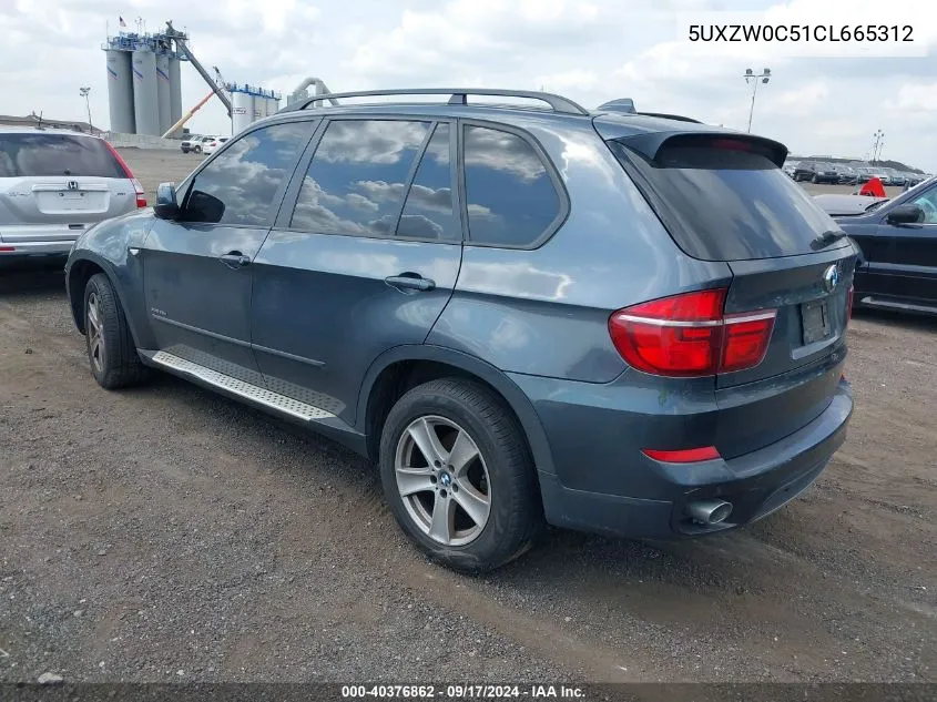 2012 BMW X5 xDrive35D VIN: 5UXZW0C51CL665312 Lot: 40376862