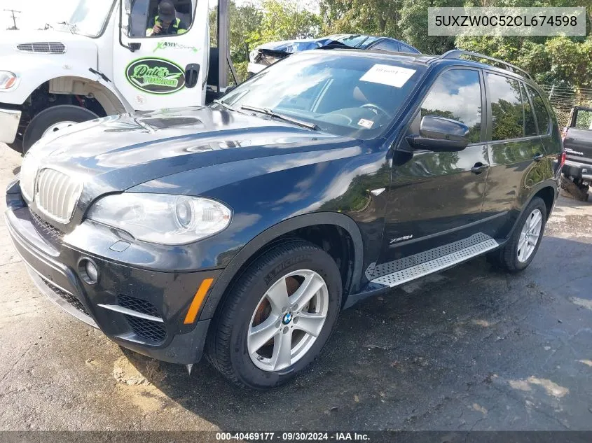 2012 BMW X5 xDrive35D VIN: 5UXZW0C52CL674598 Lot: 40469177