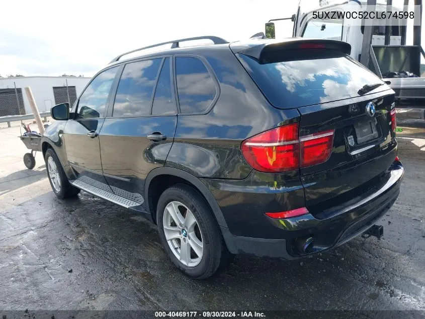 2012 BMW X5 xDrive35D VIN: 5UXZW0C52CL674598 Lot: 40469177