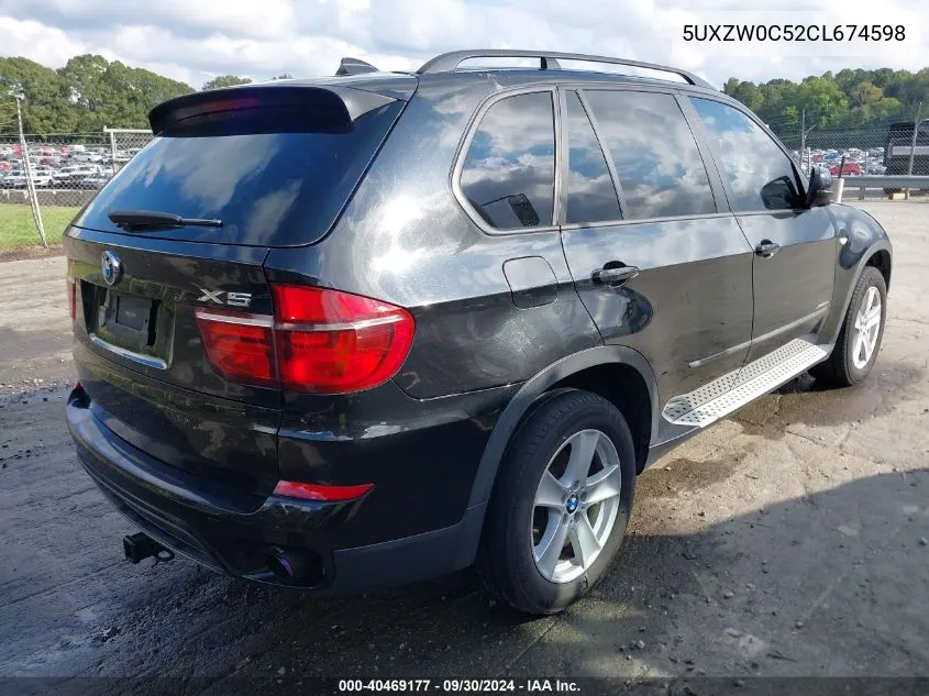 2012 BMW X5 xDrive35D VIN: 5UXZW0C52CL674598 Lot: 40469177