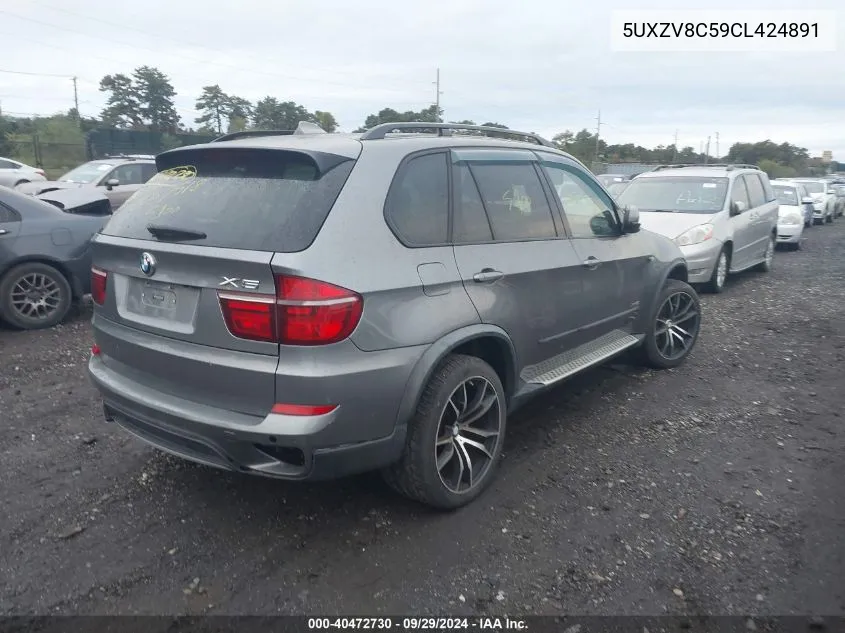 2012 BMW X5 xDrive50I VIN: 5UXZV8C59CL424891 Lot: 40472730