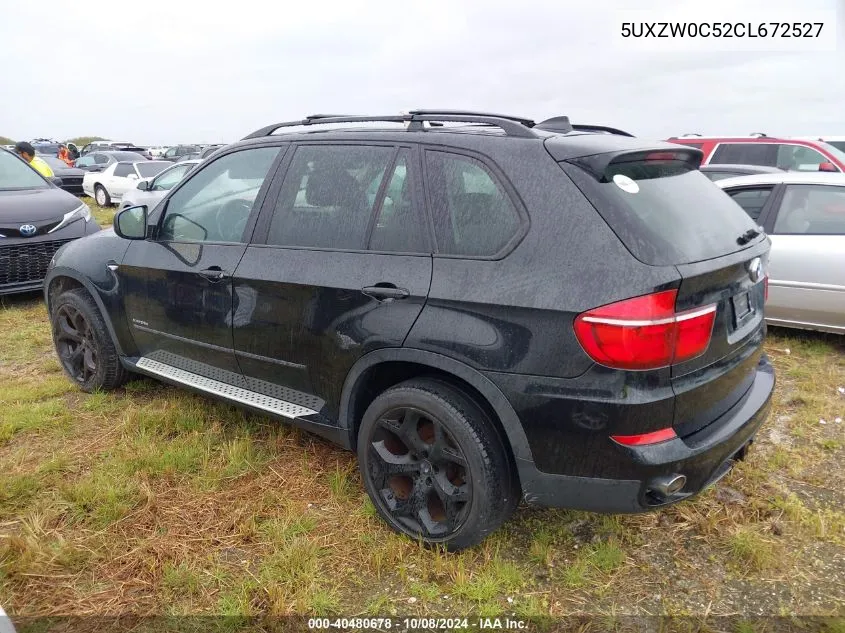 2012 BMW X5 xDrive35D VIN: 5UXZW0C52CL672527 Lot: 40480678