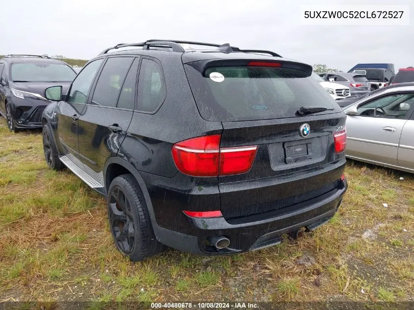 2012 BMW X5 xDrive35D VIN: 5UXZW0C52CL672527 Lot: 40480678