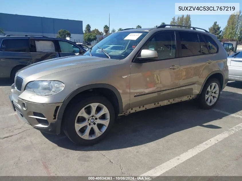 2012 BMW X5 xDrive35I/xDrive35I Premium/xDrive35I Sport Activity VIN: 5UXZV4C53CL767219 Lot: 40534363