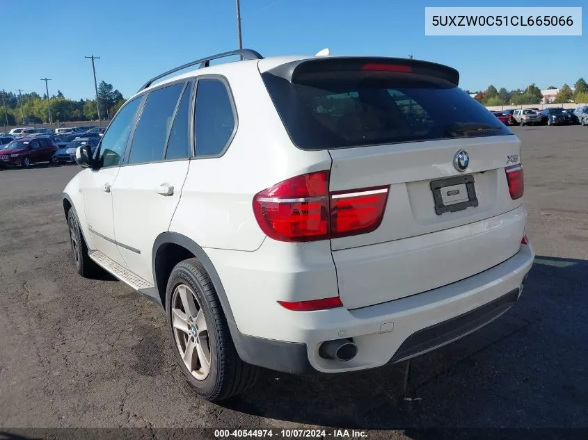 2012 BMW X5 xDrive35D VIN: 5UXZW0C51CL665066 Lot: 40544974