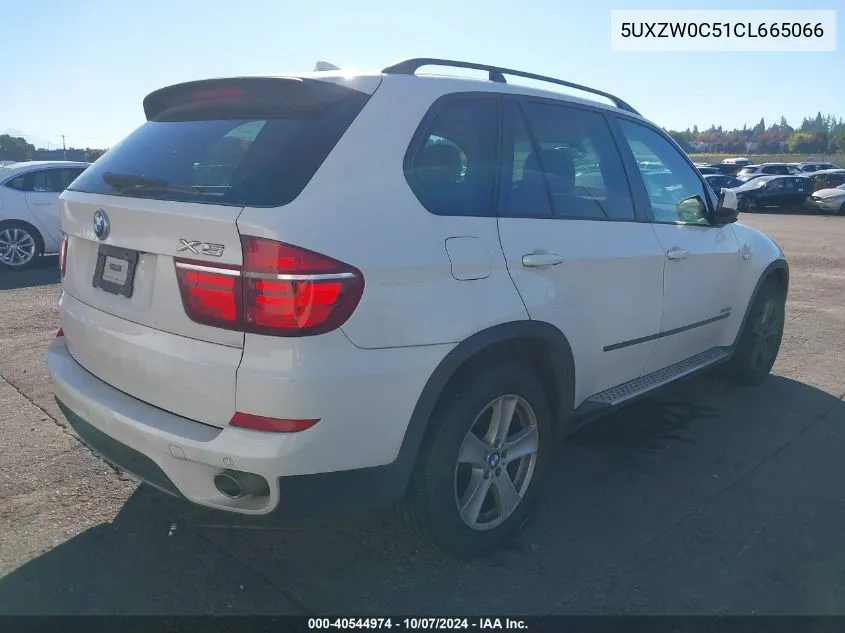 2012 BMW X5 xDrive35D VIN: 5UXZW0C51CL665066 Lot: 40544974