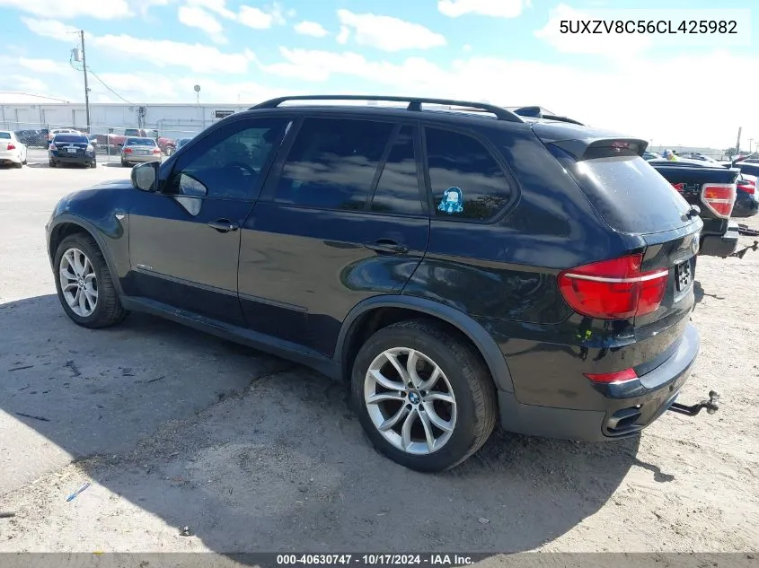 2012 BMW X5 xDrive50I VIN: 5UXZV8C56CL425982 Lot: 40630747