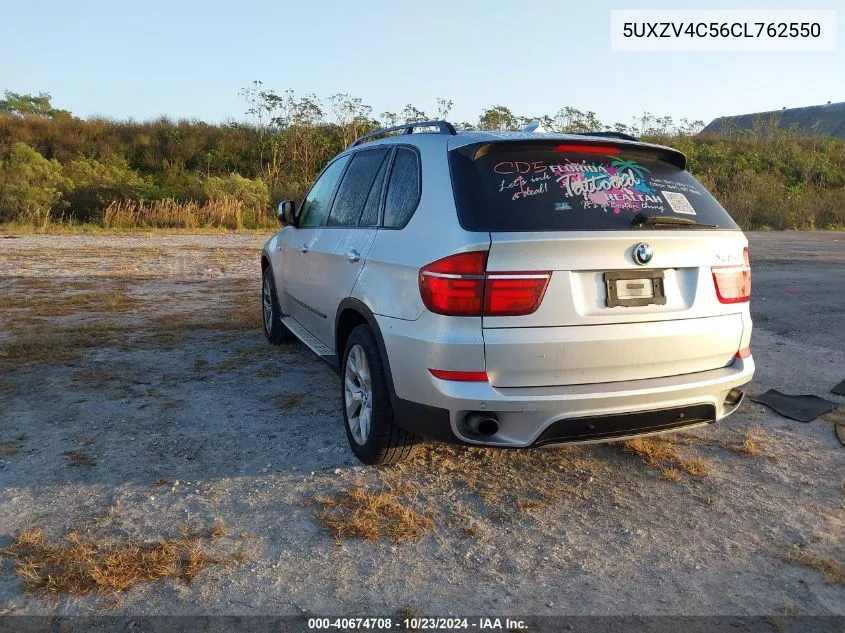 2012 BMW X5 xDrive35I/xDrive35I Premium/xDrive35I Sport Activity VIN: 5UXZV4C56CL762550 Lot: 40674708