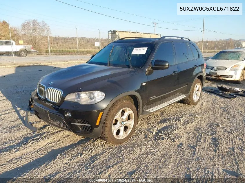 2012 BMW X5 xDrive35D VIN: 5UXZW0C5XCL671822 Lot: 40684387