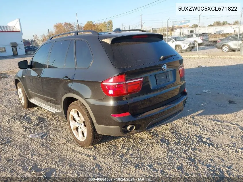 2012 BMW X5 xDrive35D VIN: 5UXZW0C5XCL671822 Lot: 40684387