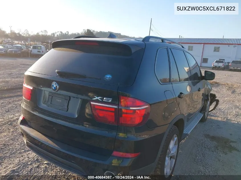 2012 BMW X5 xDrive35D VIN: 5UXZW0C5XCL671822 Lot: 40684387