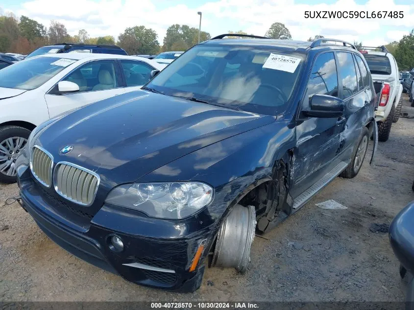 2012 BMW X5 xDrive35D VIN: 5UXZW0C59CL667485 Lot: 40728570