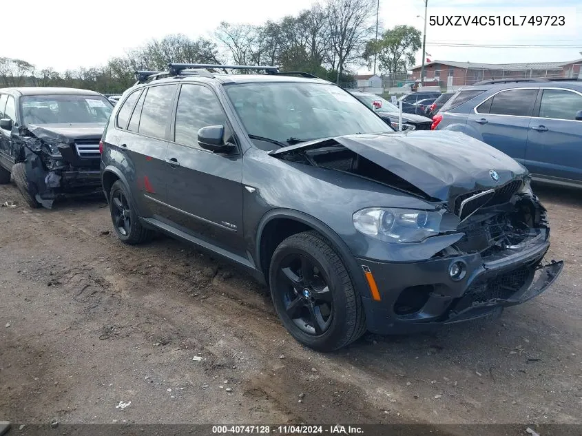 2012 BMW X5 xDrive35I/xDrive35I Premium/xDrive35I Sport Activity VIN: 5UXZV4C51CL749723 Lot: 40747128