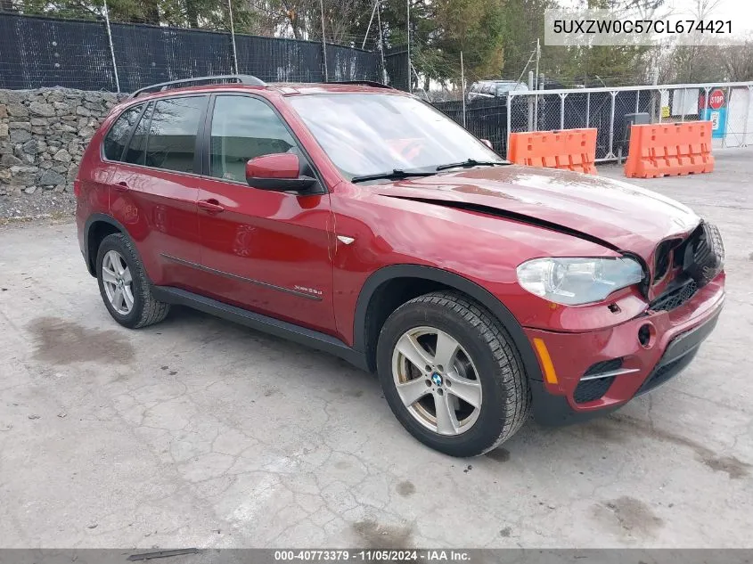 2012 BMW X5 xDrive35D VIN: 5UXZW0C57CL674421 Lot: 40773379