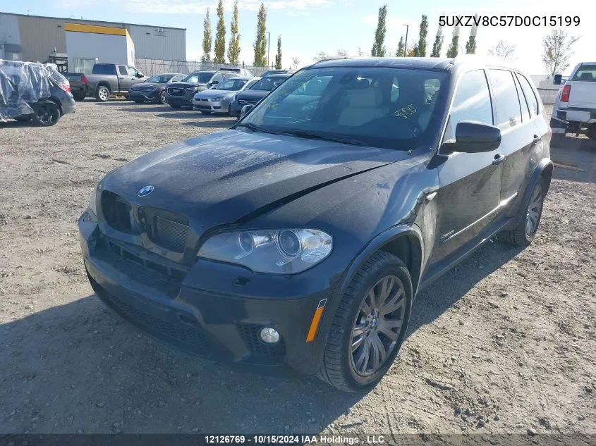 2013 BMW X5 VIN: 5UXZV8C57D0C15199 Lot: 12126769