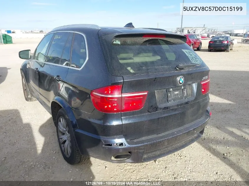 2013 BMW X5 VIN: 5UXZV8C57D0C15199 Lot: 12126769