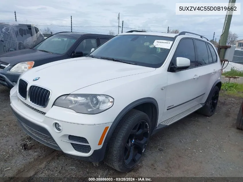 2013 BMW X5 xDrive35I/xDrive35I Premium/xDrive35I Sport Activity VIN: 5UXZV4C55D0B19662 Lot: 38886003