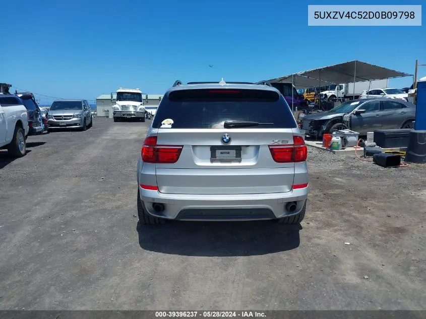 2013 BMW X5 xDrive35I/xDrive35I Premium/xDrive35I Sport Activity VIN: 5UXZV4C52D0B09798 Lot: 39396237