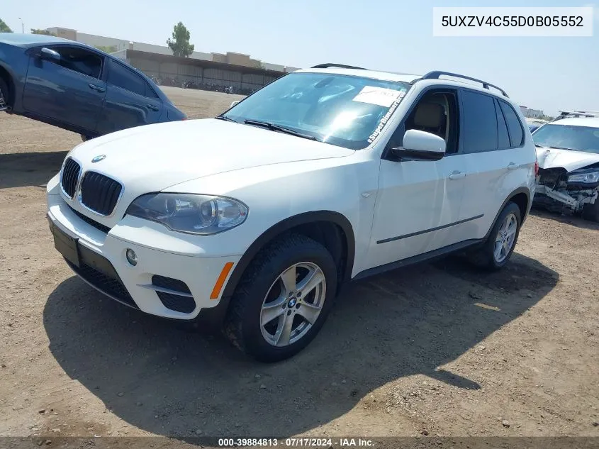 2013 BMW X5 xDrive35I/xDrive35I Premium/xDrive35I Sport Activity VIN: 5UXZV4C55D0B05552 Lot: 39884813