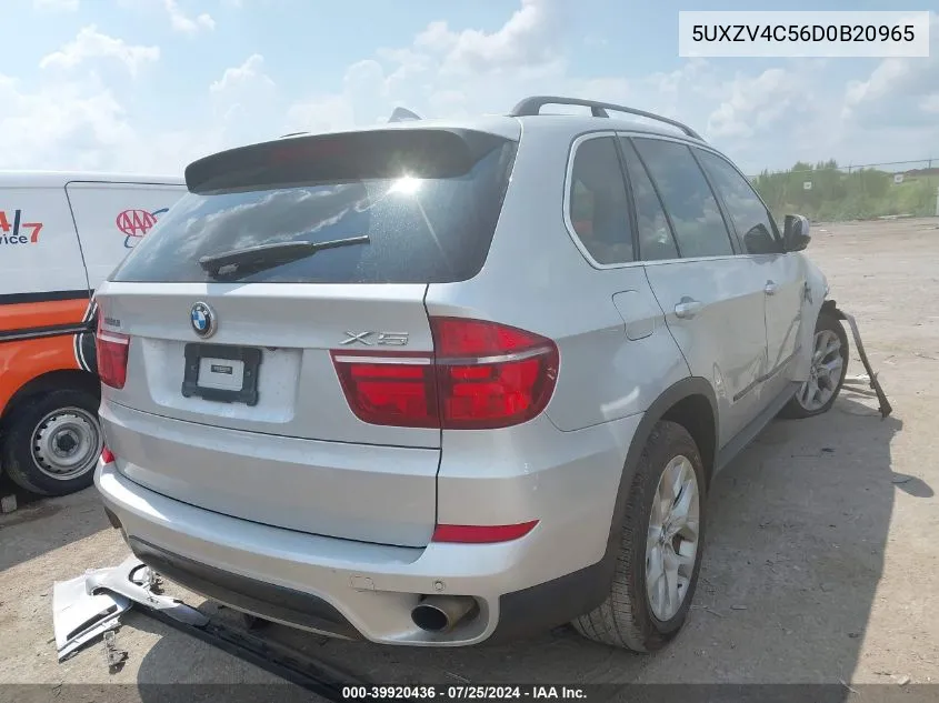 2013 BMW X5 xDrive35I/xDrive35I Premium/xDrive35I Sport Activity VIN: 5UXZV4C56D0B20965 Lot: 39920436