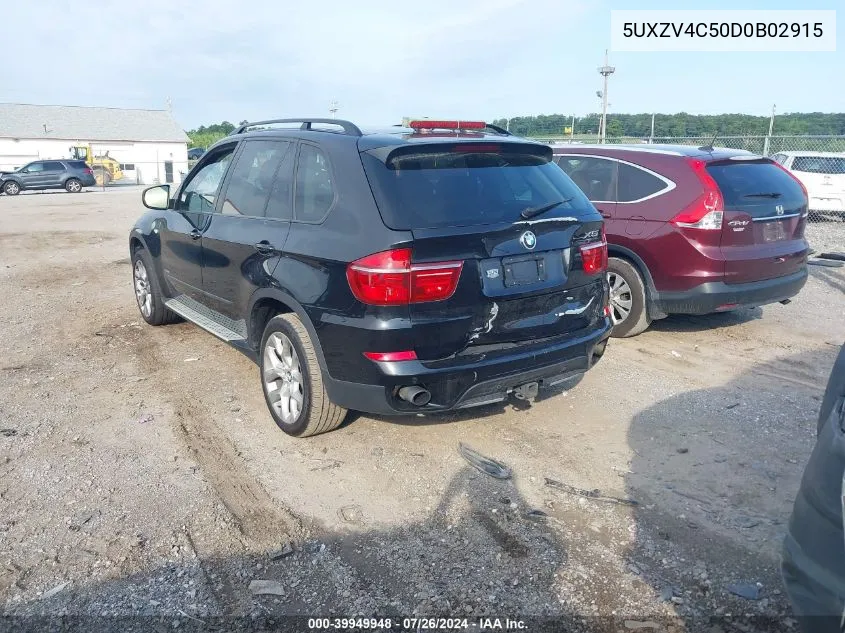 2013 BMW X5 xDrive35I/xDrive35I Premium/xDrive35I Sport Activity VIN: 5UXZV4C50D0B02915 Lot: 39949948