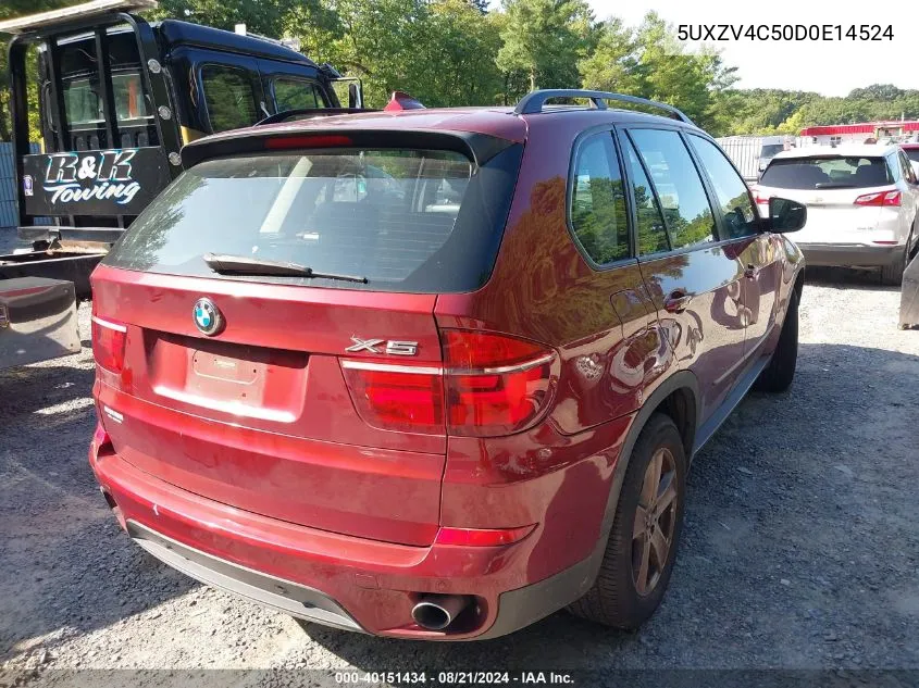 2013 BMW X5 xDrive35I VIN: 5UXZV4C50D0E14524 Lot: 40151434