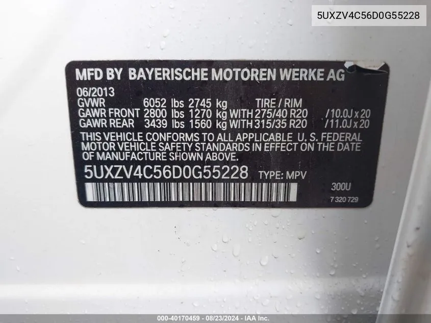 5UXZV4C56D0G55228 2013 BMW X5 xDrive35I/xDrive35I Premium/xDrive35I Sport Activity