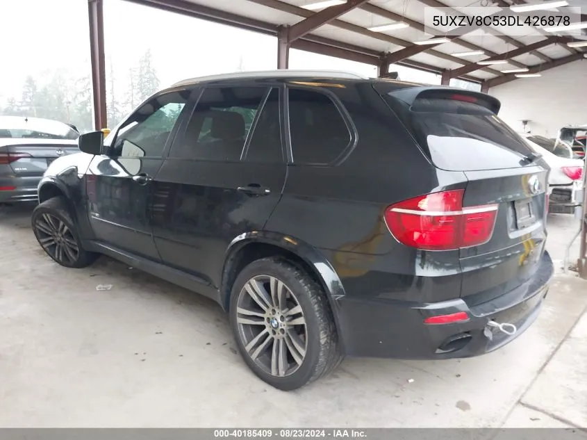 2013 BMW X5 xDrive50I VIN: 5UXZV8C53DL426878 Lot: 40185409