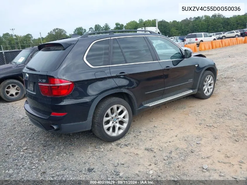 2013 BMW X5 xDrive35I/xDrive35I Premium/xDrive35I Sport Activity VIN: 5UXZV4C55D0G50036 Lot: 40315629