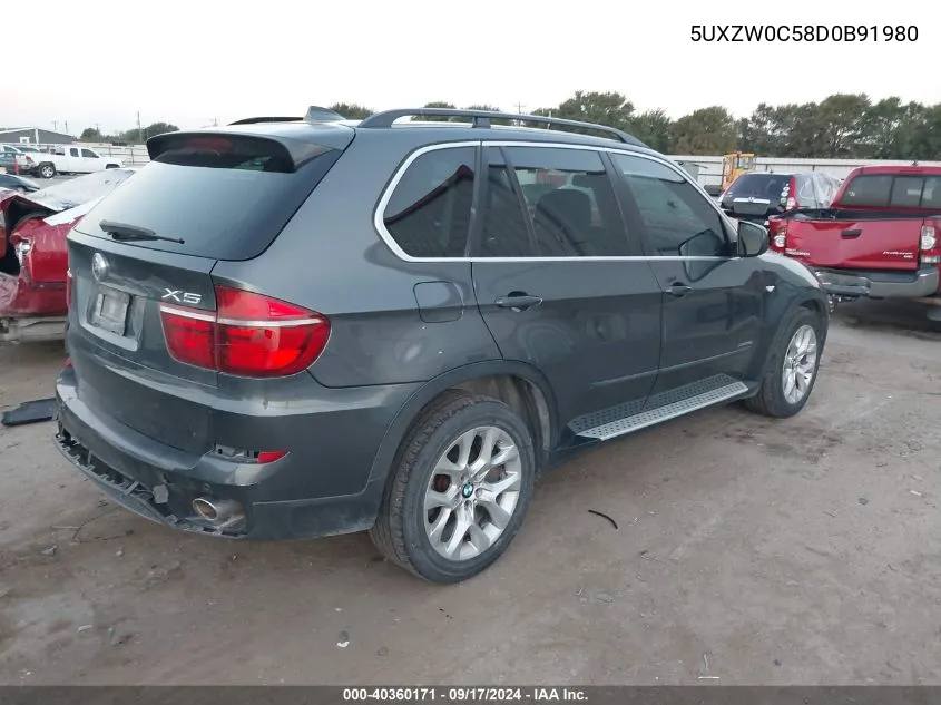 2013 BMW X5 xDrive35D VIN: 5UXZW0C58D0B91980 Lot: 40360171