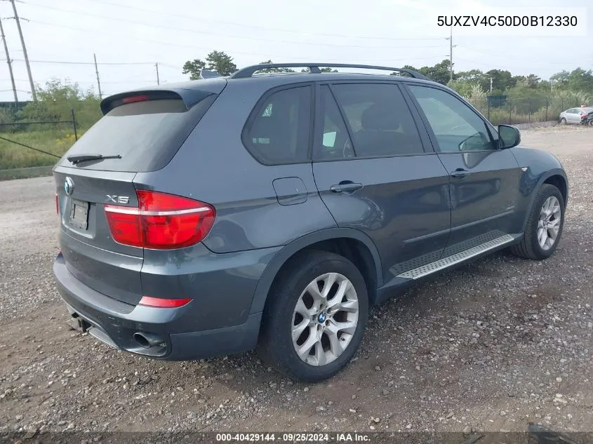 2013 BMW X5 xDrive35I/xDrive35I Premium/xDrive35I Sport Activity VIN: 5UXZV4C50D0B12330 Lot: 40429144