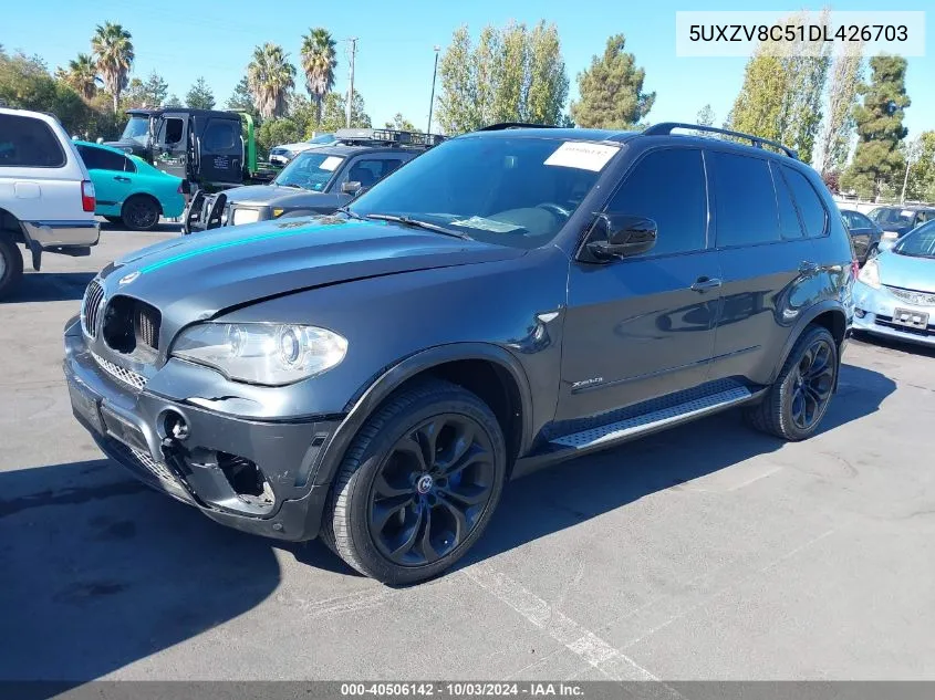 2013 BMW X5 xDrive50I VIN: 5UXZV8C51DL426703 Lot: 40506142