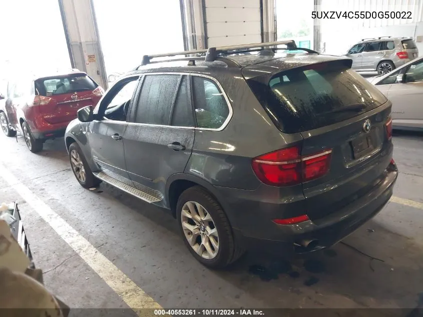 2013 BMW X5 xDrive35I VIN: 5UXZV4C55D0G50022 Lot: 40553261