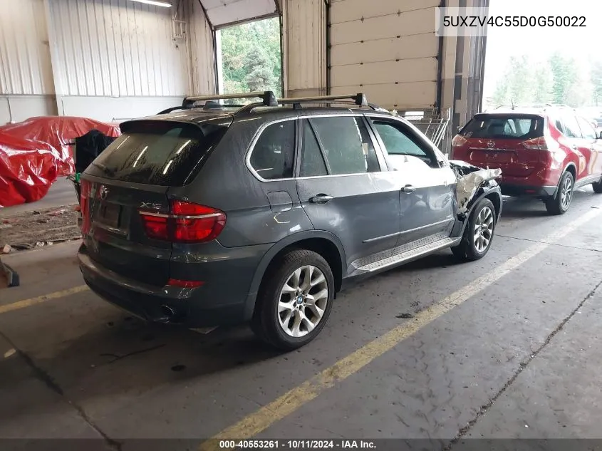 2013 BMW X5 xDrive35I VIN: 5UXZV4C55D0G50022 Lot: 40553261