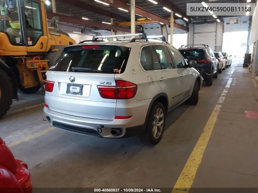 2013 BMW X5 xDrive35I/xDrive35I Premium/xDrive35I Sport Activity VIN: 5UXZV4C59D0B11158 Lot: 40560837