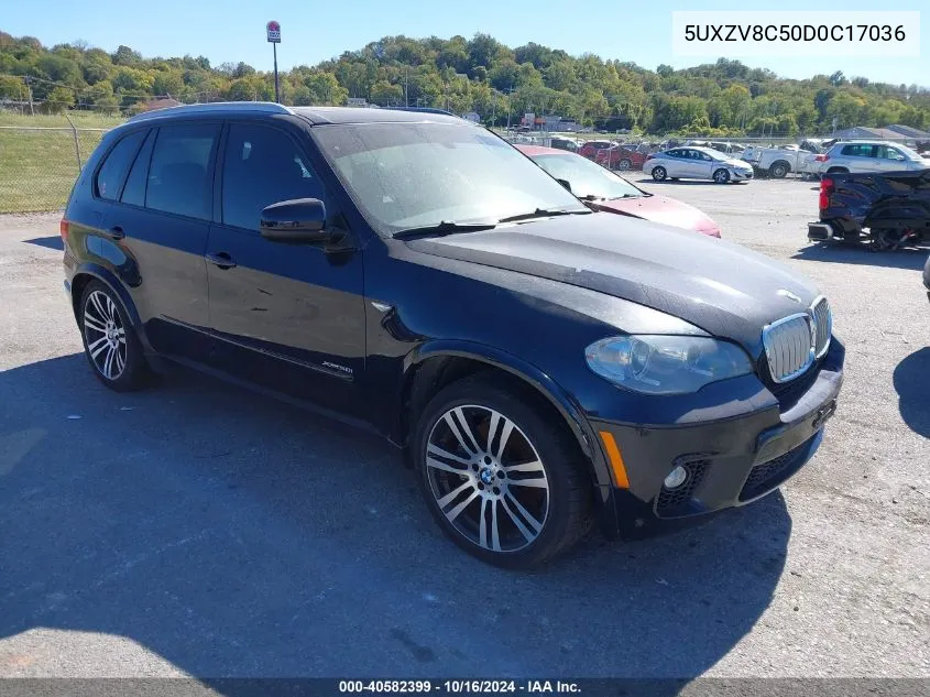 2013 BMW X5 xDrive50I VIN: 5UXZV8C50D0C17036 Lot: 40582399