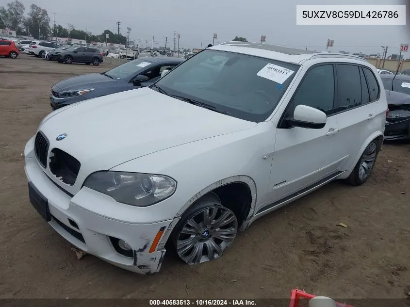 2013 BMW X5 xDrive50I VIN: 5UXZV8C59DL426786 Lot: 40583513