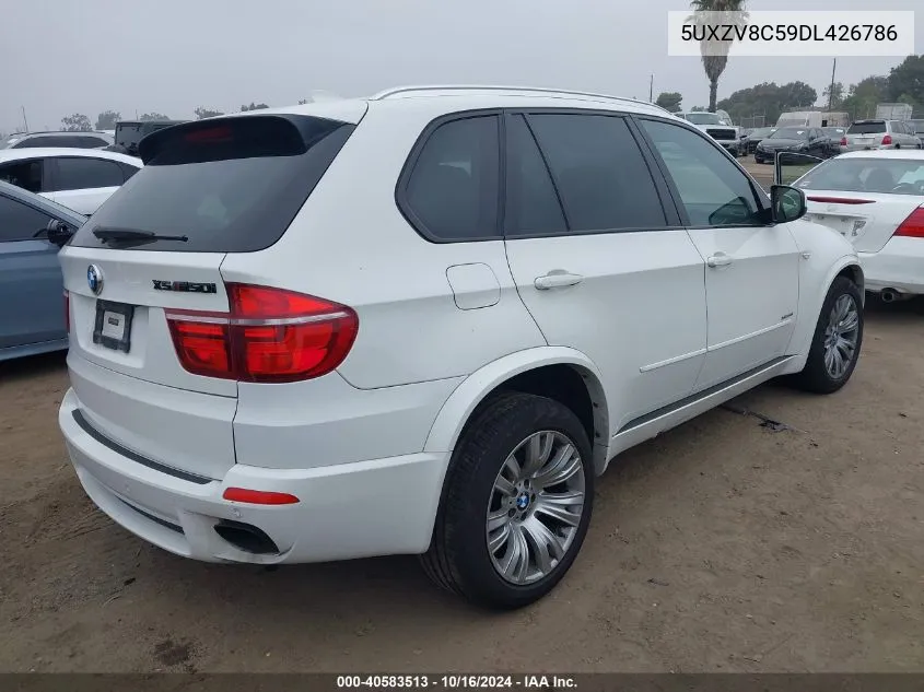 2013 BMW X5 xDrive50I VIN: 5UXZV8C59DL426786 Lot: 40583513