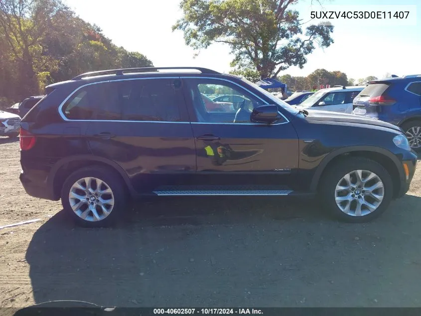 2013 BMW X5 xDrive35I/xDrive35I Premium/xDrive35I Sport Activity VIN: 5UXZV4C53D0E11407 Lot: 40602507